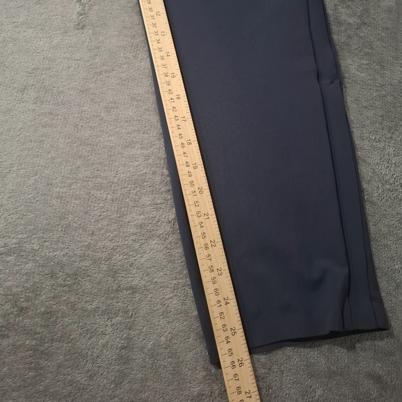 ATHLETA Navy Blue Metropolis Straight Leg Ankle Zip Athleisure Pants Size 6 NWT - Picture 5 of 13